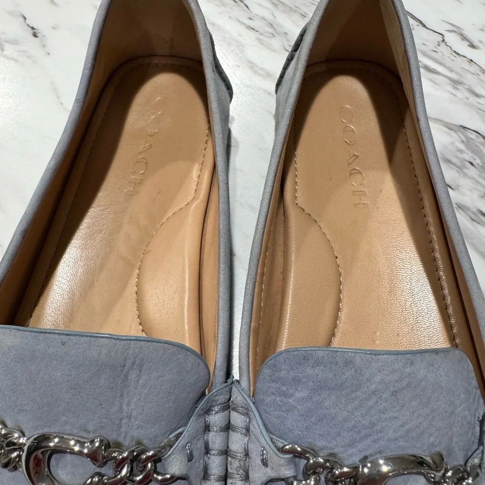 COACH Women’s Maegan Driver Loafer -‎ Bluebell/ Blue 9.5B - Picture 5 of 10